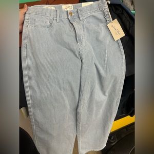 New with tags blue and white striped pants